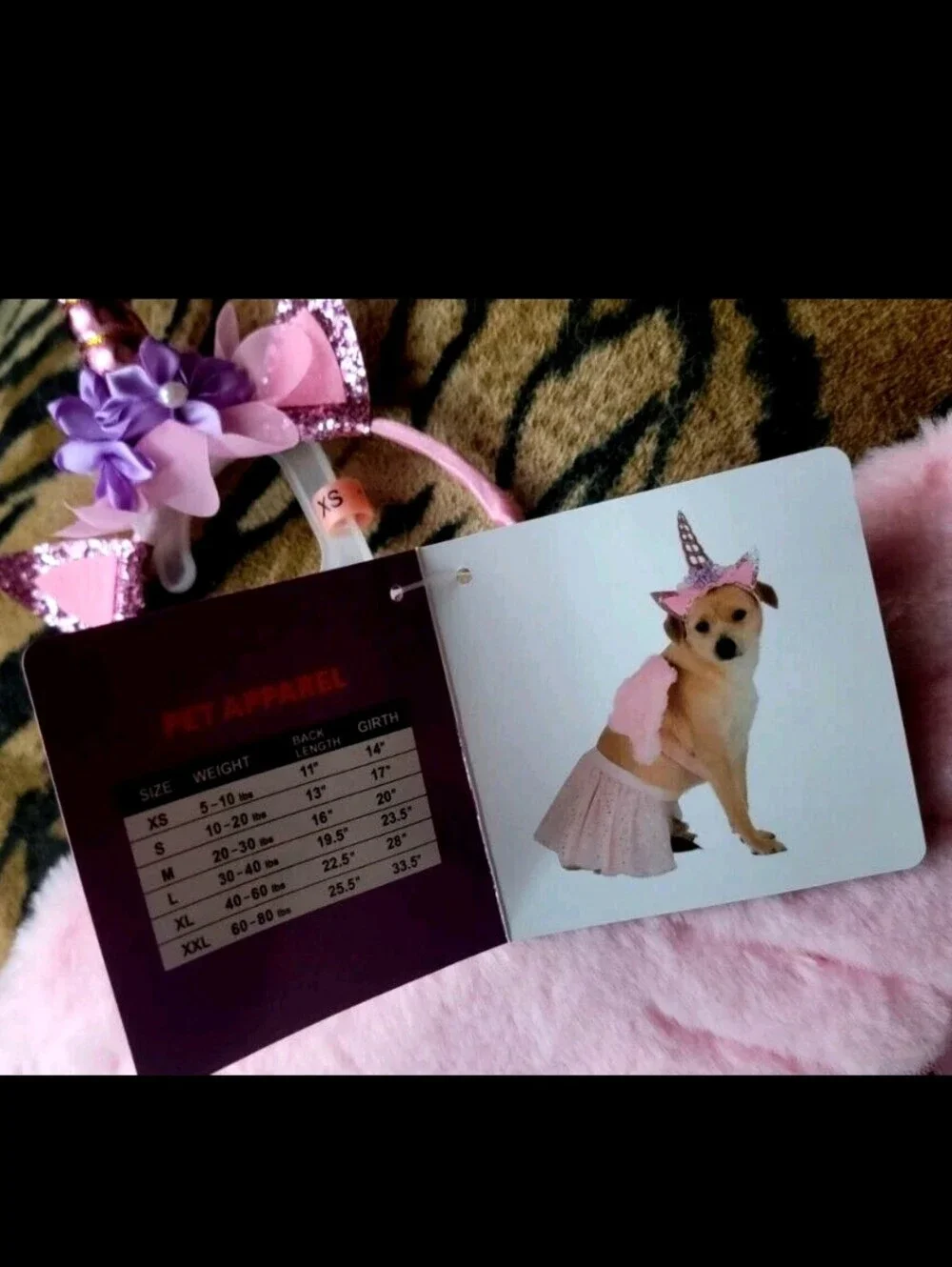 Pet Dog Or Cat Pink Unicorn Costume Halloween New! xs sm med
